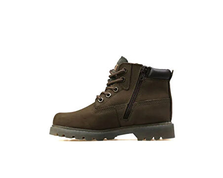 Cat Çocuk Botu 015F101069-Green-Nubuk Kahverengi Colorado Translucent Zip