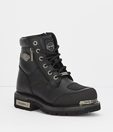 Harley Davidson Black Hakiki Deri Kadın Bot & Bootie M0777037103