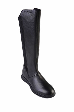 Black Leather Kadın Çizme G0897176003