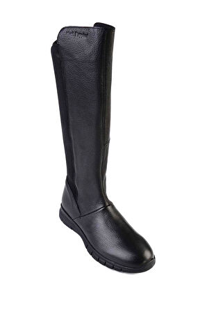 Black Leather Kadın Çizme G0897176003