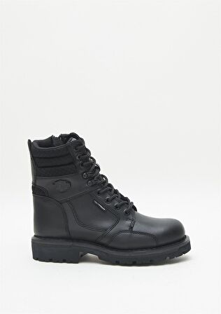 Black Hakiki Deri Kadın Bot & Bootie HD1777064803