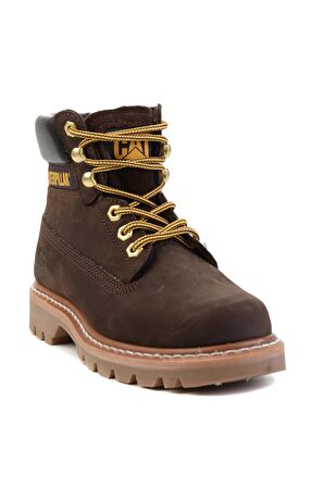 Caterpillar Dark Brown Nubuk Hakiki Deri Kadın Bot & Bootie CAT0111116101