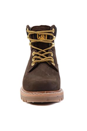 Caterpillar Dark Brown Nubuk Hakiki Deri Kadın Bot & Bootie CAT0111116101