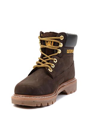 Caterpillar Dark Brown Nubuk Hakiki Deri Kadın Bot & Bootie CAT0111116101