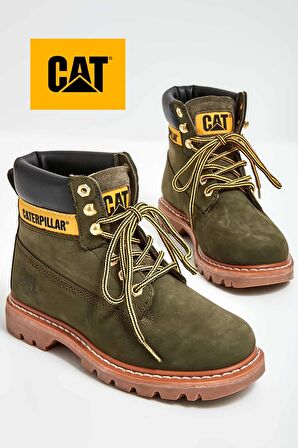 Caterpillar Green Nubuk Hakiki Deri Kadın Bot & Bootie CAT0111116101