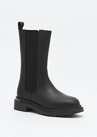 Harley Davidson Black Hakiki Deri Kadın Bot & Bootie HD0777003803