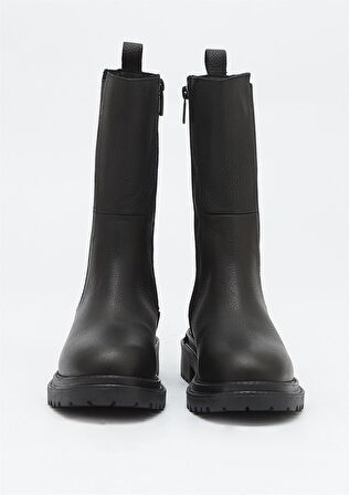 Harley Davidson Black Hakiki Deri Kadın Bot & Bootie HD0777003803