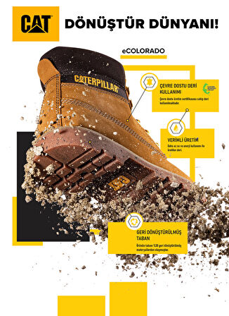 Caterpillar Deri Kahve Kadın Bot E COLORADO