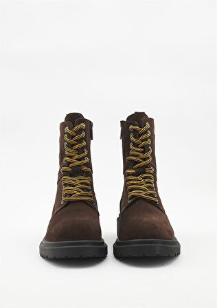 Brown Süet Hakiki Deri Erkek Bot & Bootie HD1777155302
