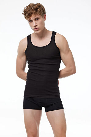 Erkek Beyaz %100 Pamuk Yazlık Fileli Atlet 1M081