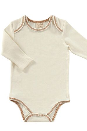 Flavor 3 Parça Unisex Bebek Uzun Kollu Pamuk Bodysuit Takımı Yenidoğan ve Çocuk Hediye Seti