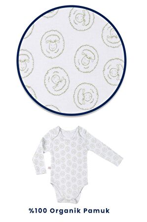 Lamb Bebek 3'lü Takım Yenidoğan Bodysuit Patikli Pijama Eldiven Seti