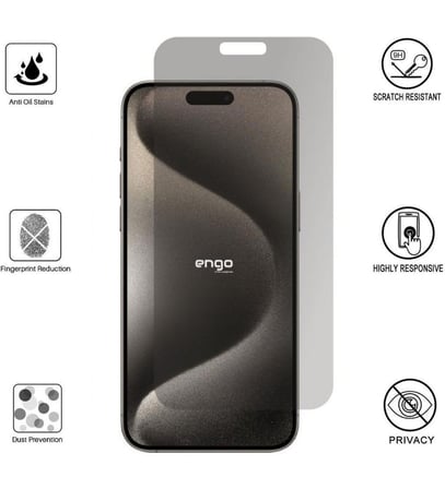 Logis İphone 15 Pro ile Uyumlu Hayalet Ekran Koruyucu