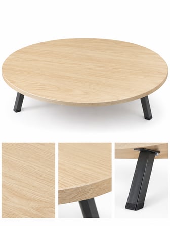 90 cm Ayaklı Ahşap Yer Sofrası