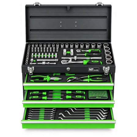 NT Tools NCSETP161 Profesyonel El Aleti Metal Takım Çantası 161 Parça Takım Seti