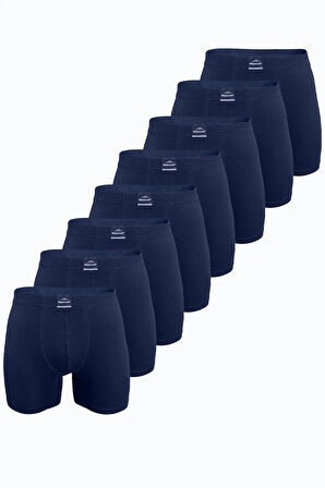 Erkek Düz Karışık Renk 8 li Premium Collection Modal Uzun Boxer 8M250