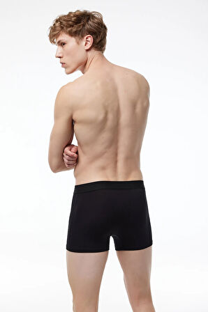 Erkek Siyah 5 Li Paket Milan Modal Boxer Mb14