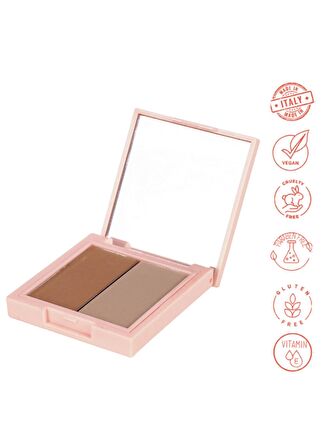 Dora Joy İkili Göz Farı 05 Desert Duo Eyeshadow Vegan E Vitaminli