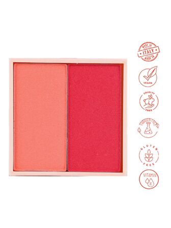 Dora Joy Yedek / Refill İkili Göz Farı 03 Living Coral Duo Eyeshadow Vegan E 