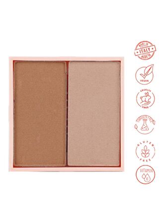 Dora Joy Yedek / Refill İkili Göz Farı 05 Desert Duo Eyeshadow Vegan E Vitaminli