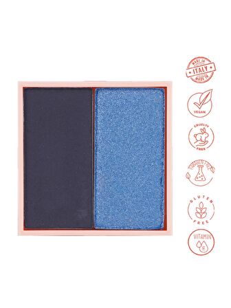 Dora Joy Yedek / Refill İkili Göz Farı 08 Deep Ocean Duo Eyeshadow Vegan E Vitaminli