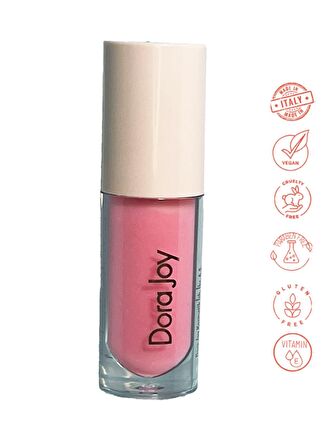 Dora Joy Pump It Up Lip Gloss Zencefil Kökü Yağı İçeren Dolgun Görünüm Veren Dudak Parlatıcı, Ginger Root Oil