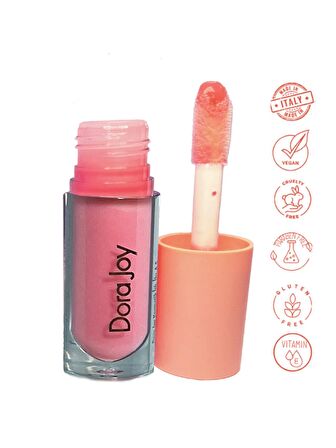 Dora Joy Pump It Up Lip Gloss Zencefil Kökü Yağı İçeren Dolgun Görünüm Veren Dudak Parlatıcı, Ginger Root Oil