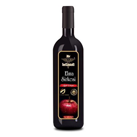 Dr Bellasoft Elma Sirkesi Katkısız Doğal Fermente 500ml.