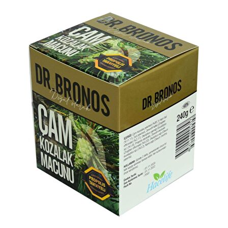 Dr.Bronos Çam Kozalak Macunu Doğal Saf Propolis Takviyeli 240GR