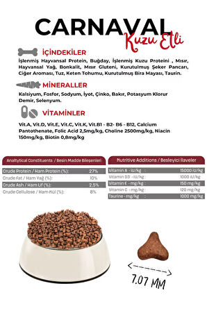 Carnaval Premium Yetişkin Kedi Maması Kuzu Etli 15+1 Kg 
