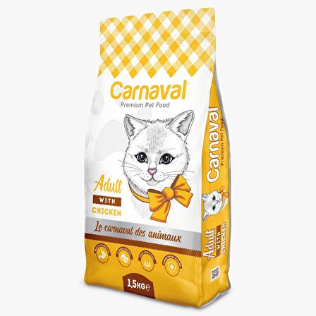 Carnaval Premium Yetişkin Kedi Maması Tavuklu 1.5 Kg