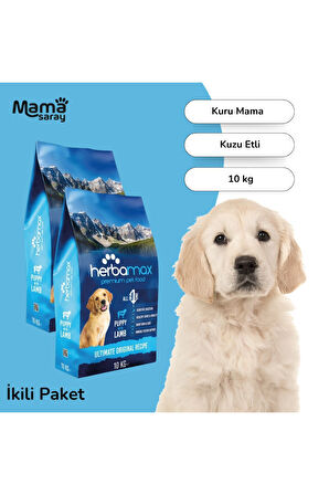 Kaliteli Yavru Köpek Maması Kuzu Etli 2x10 Kg 2 li Paket Ekonomik