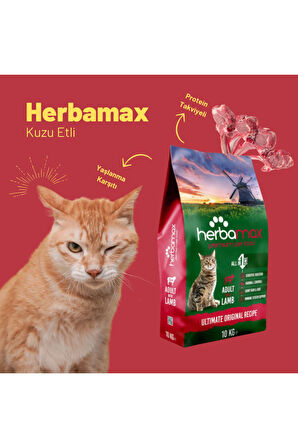 Kedi Maması Kuzu etli 10 kg