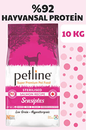 Özel Geliştirilmiş Kaliteli Somonlu Kısırlaştırılmış Kedi Maması 10 Kg