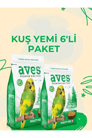 Premium Muhabbet Kuşu Yemi 1000gr 6lı