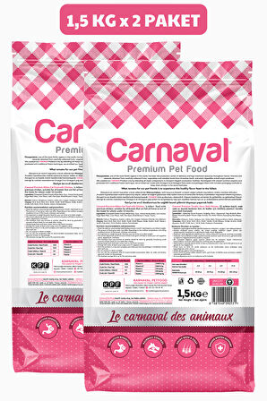 Carnaval Kitten Tavuklu Yavru Kedi Maması 3Kg (2x1.5Kg)