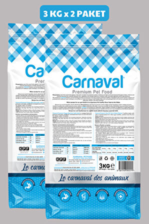 Carnaval Puppy Kuzu Etli Yavru Köpek Maması 6Kg (2x3Kg)