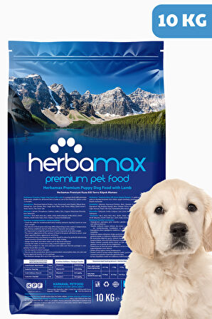 HerbaMax Puppy Kuzu Etli ve Pirinçli Yavru Köpek Maması 20Kg (2x10Kg)