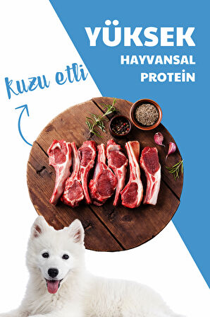 HerbaMax Puppy Kuzu Etli ve Pirinçli Yavru Köpek Maması 20Kg (2x10Kg)