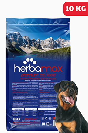 HerbaMax Kuzu Etli ve Pirinçli Yetişkin Köpek Maması 20Kg (2x10Kg)