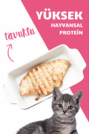 HerbaMax Kitten Tavuklu ve Pirinçli Yavru Kedi Maması 10Kg