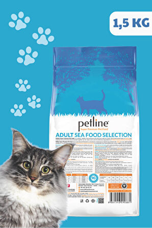 Petline Anchovy Hamsili Balıklı Yetişkin Kedi Maması 1.5Kg