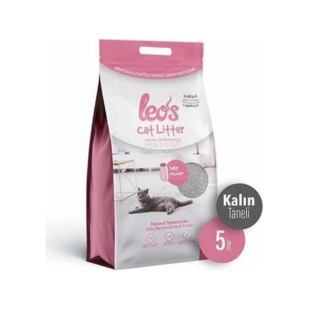 Cat Litter Baby Powder Kokulu Kalın Taneli Kedi Kumu 5 Lt