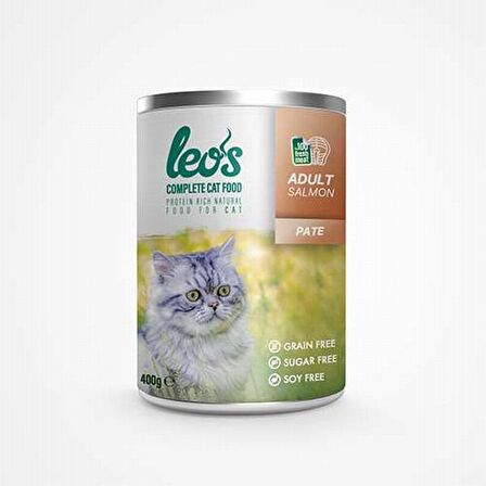 Leos Somon Balıklı Ezme Kedi Konservesi 400 Gr 