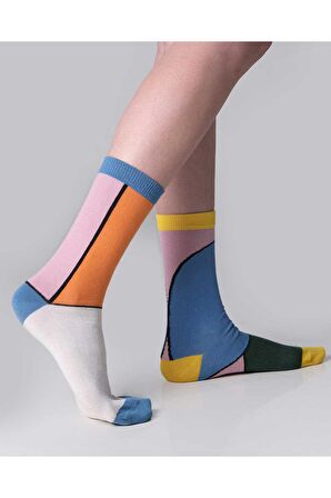 Kadın The Socks Company Renkli Çorap 22KDCR256K