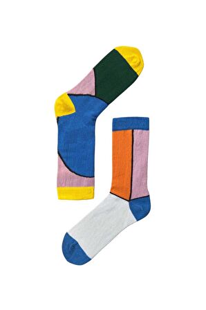 Kadın The Socks Company Renkli Çorap 22KDCR256K