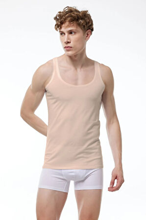 Erkek 3 Adet Siyah İnce Askılı İz Yapmayan Modal Atlet 3M013