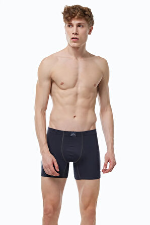 Erkek Düz Karışık Renk 8 li Premium Collection Modal Uzun Boxer 8M250