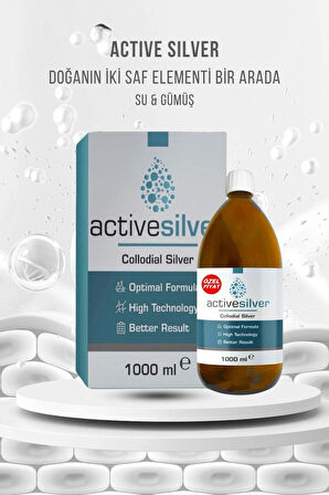 ACTİVE SİLVER Gümüş Suyu 40ppm *1000ml
