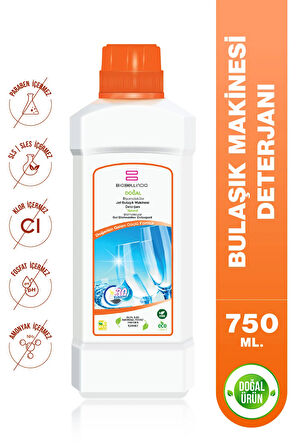 Doğal Biyomoleküler Konsantre Jel Bulaşık Makinesi Deterjanı 750 ml